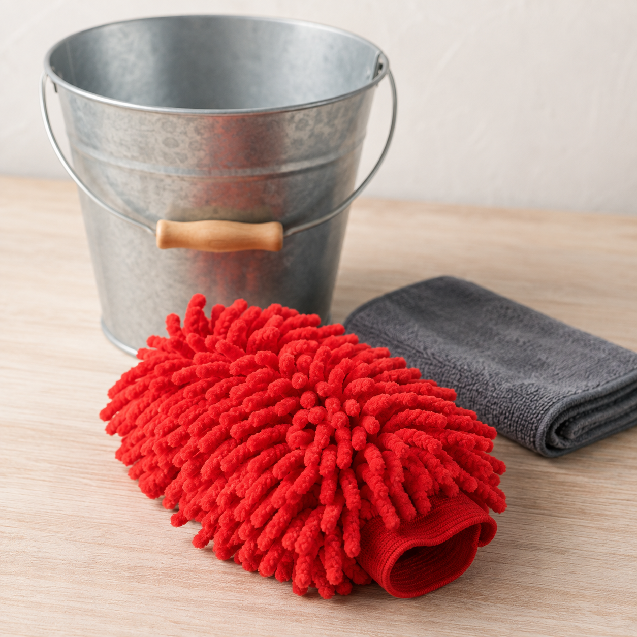 Gant de lavage de voiture en microfibre