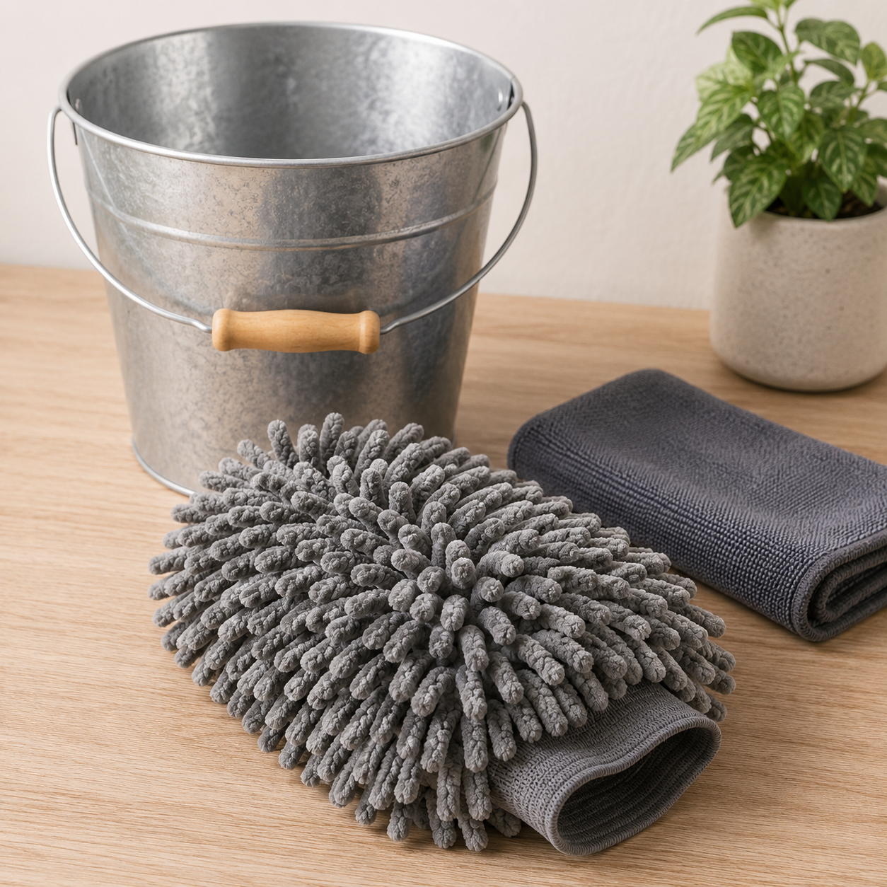 Gant de lavage de voiture en microfibre