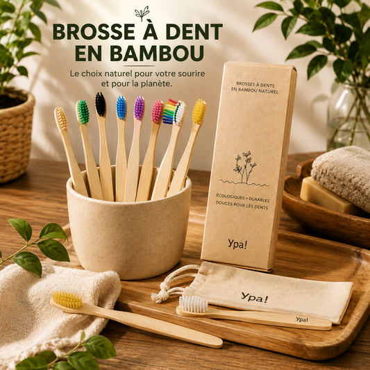 Brosse à dent en bambou naturel