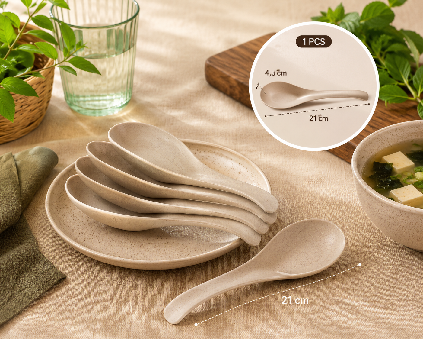 Vaisselle jetable en coque de riz