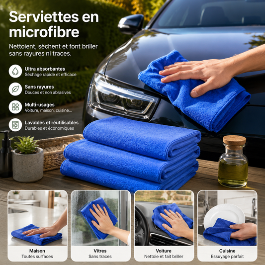 Serviette en microfibre