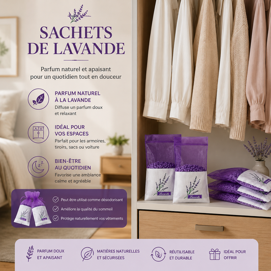 Sachet pour stockage de fleurs sèches