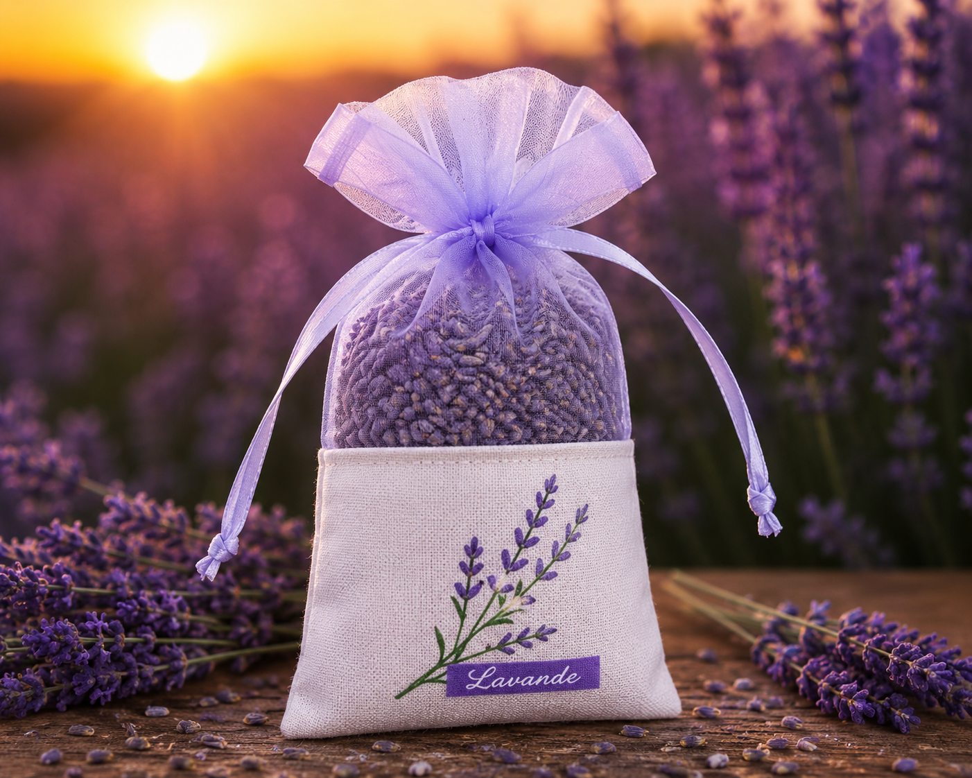 Sachet pour stockage de fleurs sèches